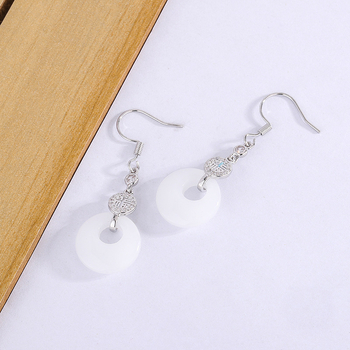 Vaskgeomeetrilised pikad narmastega kõrvarõngad naistele, hiina stiil, kunstiline vintage XP35, kevad 2025