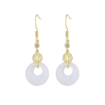 Vaskgeomeetrilised pikad narmastega kõrvarõngad naistele, hiina stiil, kunstiline vintage XP35, kevad 2025