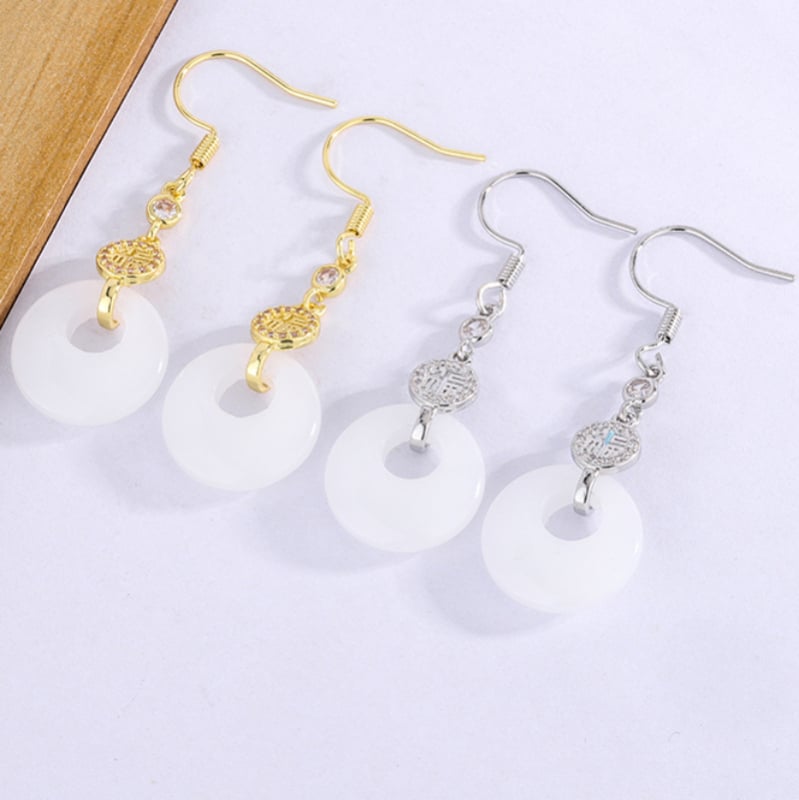 Vaskgeomeetrilised pikad narmastega kõrvarõngad naistele, hiina stiil, kunstiline vintage XP35, kevad 2025