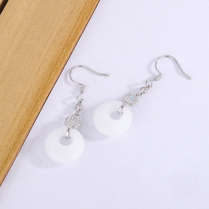 Vaskgeomeetrilised pikad narmastega kõrvarõngad naistele, hiina stiil, kunstiline vintage XP35, kevad 2025