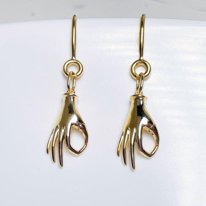 Drvene naušnice s PVD zlatnim premazom, pastoralni stil, ušni klinovi od nehrđajućeg čelika