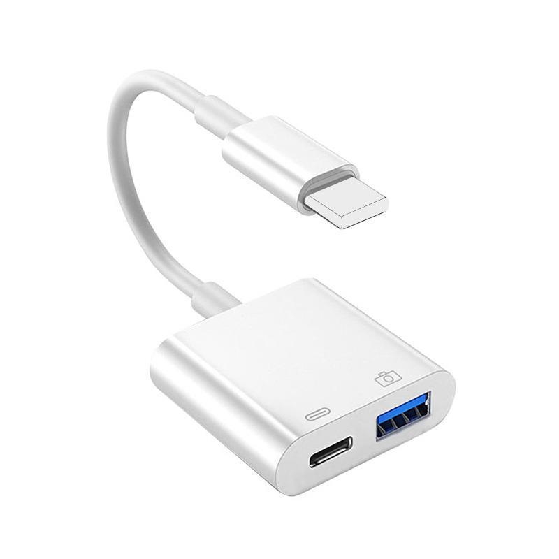 Καλώδιο Apple προς USB OTG, USB 3.0 – φόρτιση και μεταφορά δεδομένων, για iPhone/iPad, υποστηρίζει USB μνήμη και αναγνώστη καρτών