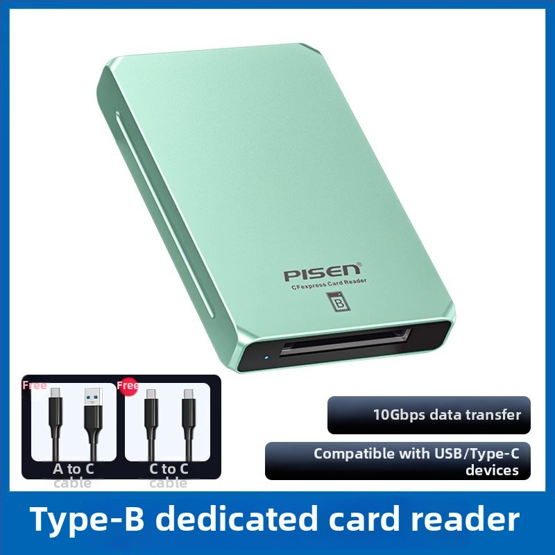 CFexpress čítačka kariet NJ-HB21, USB 3.2, externá, hliníková zliatina, Windows/Linux/macOS/iOS/Android