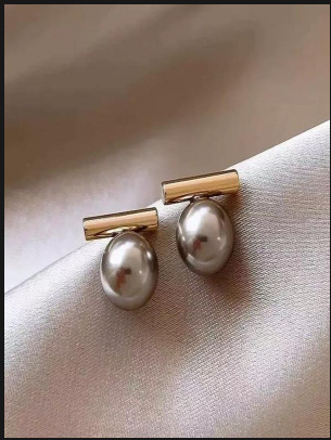 Обеци – месинг с позлатяване, истинско златно покритие, за жени, ушни игли от неръждаема стомана, лек лукс ретро стил