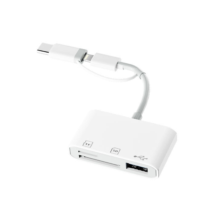 Type-C USB 2.0 Čitač kartica za SD/TF OTG (Kompatibilan s Windows 7)