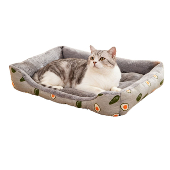 Гнездо за домашни любимци за кучета – Памук и лен, Миещ се, Без монтаж