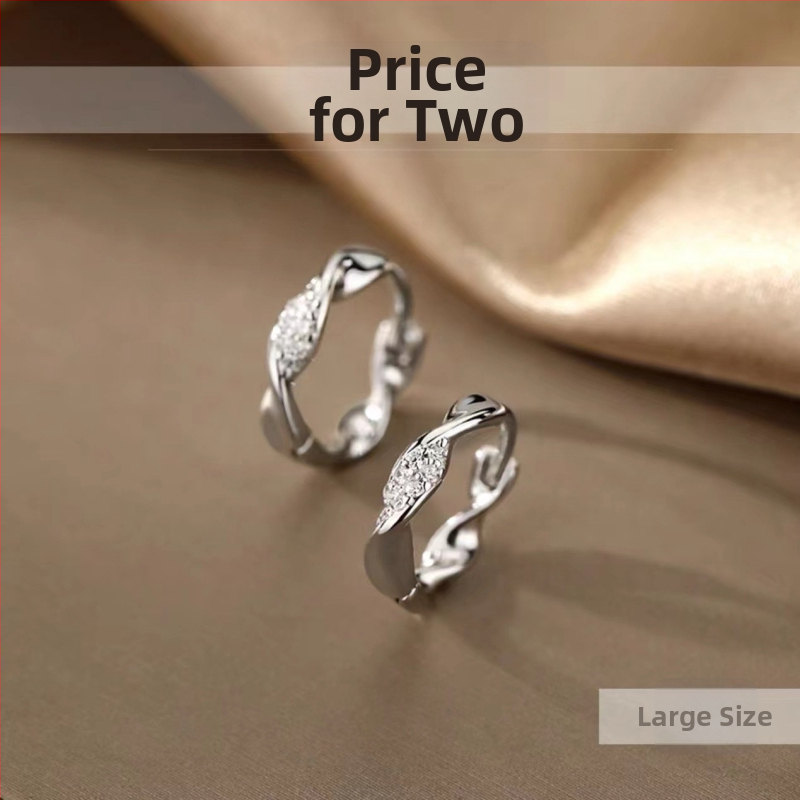 Cercei Mobius din argint Sterling pentru femei – design geometric minimalist, finisaj electroplacat