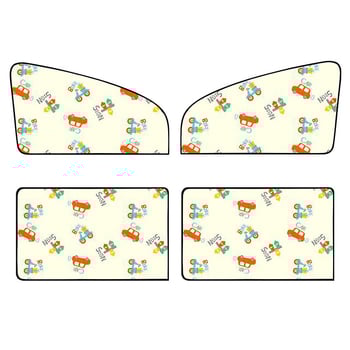 Автомобилно слънцезащитно покритие за страничен прозорец със магнитно присосване, алуминиева фолио, печат на лого възможен, съвместимост: общи автомобили