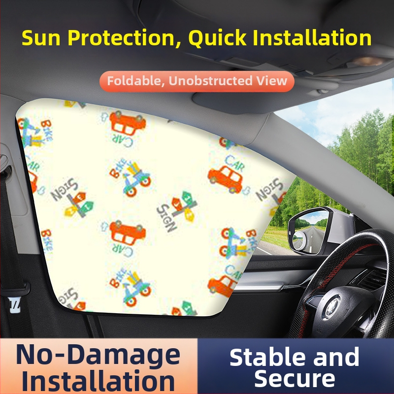 Автомобилно слънцезащитно покритие за страничен прозорец със магнитно присосване, алуминиева фолио, печат на лого възможен, съвместимост: общи автомобили
