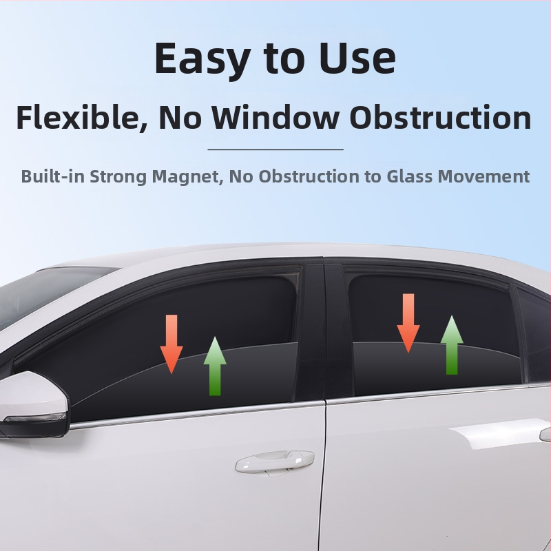 Автомобилно слънцезащитно покритие за страничен прозорец със магнитно присосване, алуминиева фолио, печат на лого възможен, съвместимост: общи автомобили