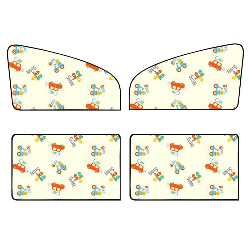 Автомобилно слънцезащитно покритие за страничен прозорец със магнитно присосване, алуминиева фолио, печат на лого възможен, съвместимост: общи автомобили