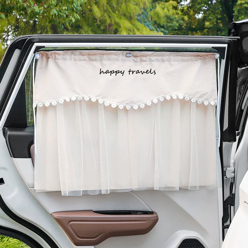 Cortină de umbrire a ferestrei auto cu șină, tip lamelă, material nețesut reflectorizant