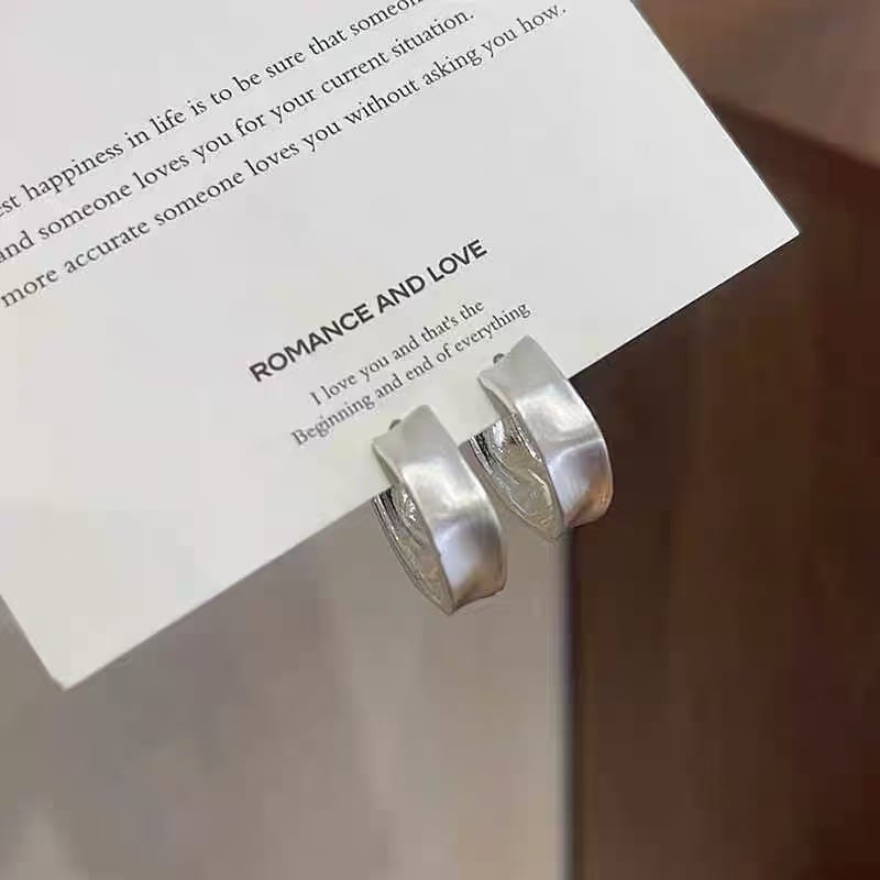 Bakarne geometrijske kružne naušnice, elektroplatirane, minimalističkog stila, unisex