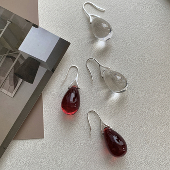 Обеци – 925 стерлингово сребро, капковидна форма, минималистичен стил, марка Qinhong