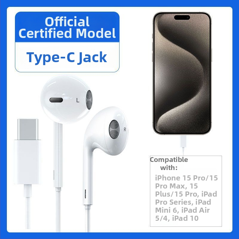 Bone Quality 008 Vadu in-ear austiņas, 1,2 m kabelis, saderīgas ar iOS