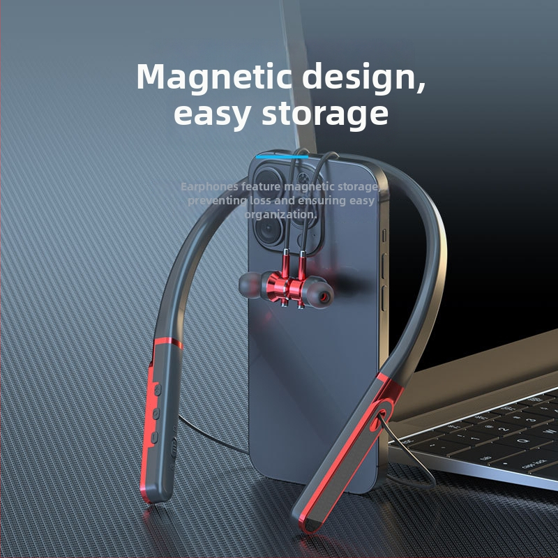 Aaalbl Bluetooth slúchadlá s krkom pre karaoke a živý prenos – Stereo zvuk, Bluetooth 5.4, dosah 10 m, výdrž batérie 4–8 hodín, Digitálny displej