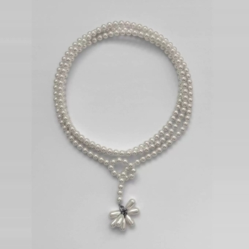 Медни обици с перли и ресни – геометричен стил, за жени, пролет 2025