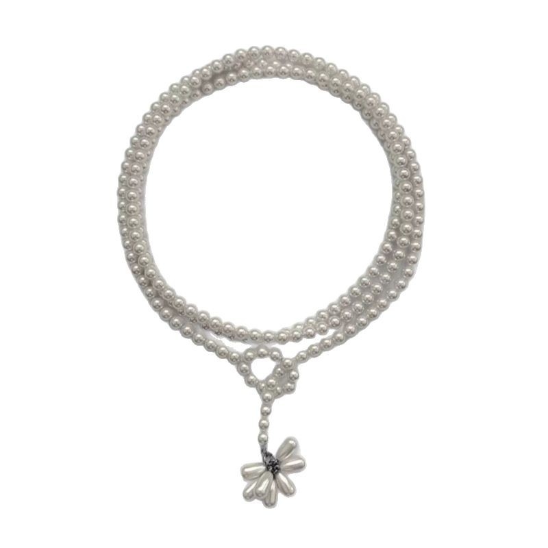 Медни обици с перли и ресни – геометричен стил, за жени, пролет 2025