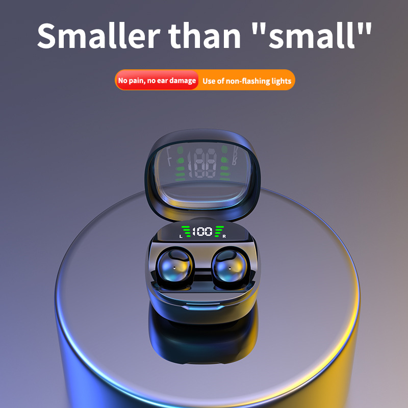 Ασύρματο ακουστικό Bluetooth για ύπνο — in-ear σχεδίαση, διπλός στερεο ήχος, Bluetooth 5.0, εμβέλεια 10 μ, αυτονομία 0–4 ώρες