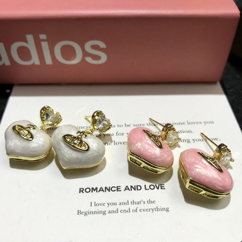 Cercei: în formă de stea, din cupru, cu zirconiu, stil lux ușor pentru femei