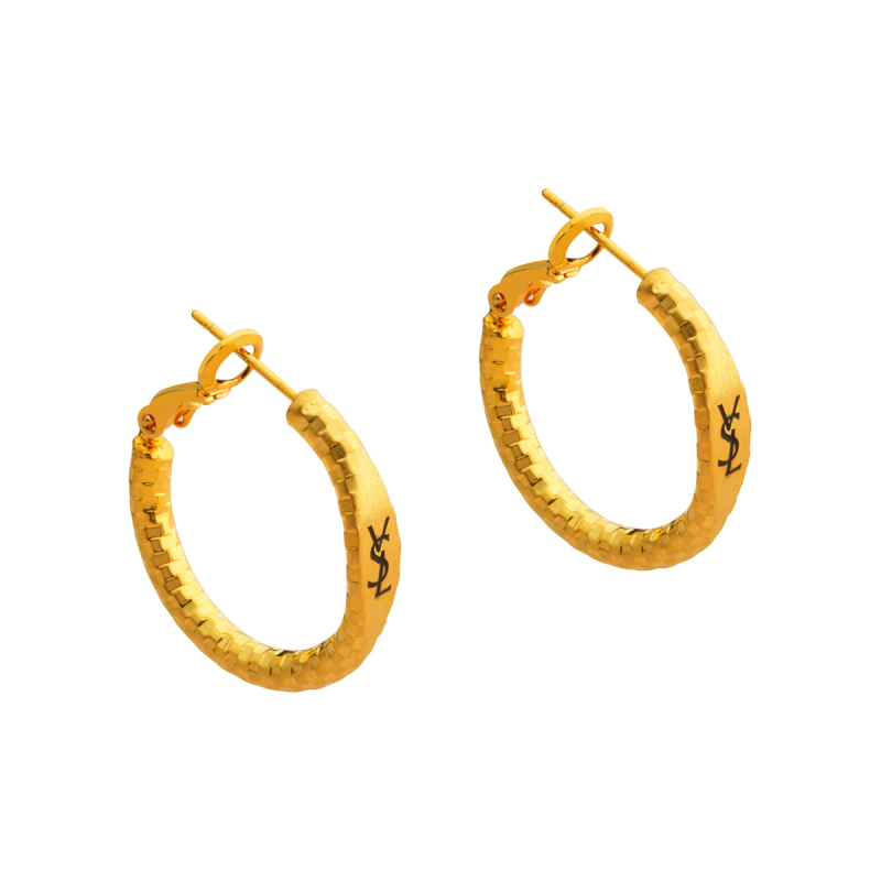 Cercei din cupru, formă litere/numere/text, placare electrolitică, brand Yihong, toamnă 2024, pentru femei