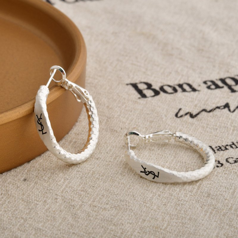 Cercei din cupru, formă litere/numere/text, placare electrolitică, brand Yihong, toamnă 2024, pentru femei