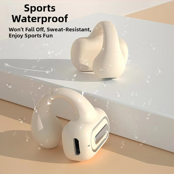 Căști Bluetooth cu clips pentru gaming – mono, Bluetooth 5.0, baterie mare, rezistente la apă