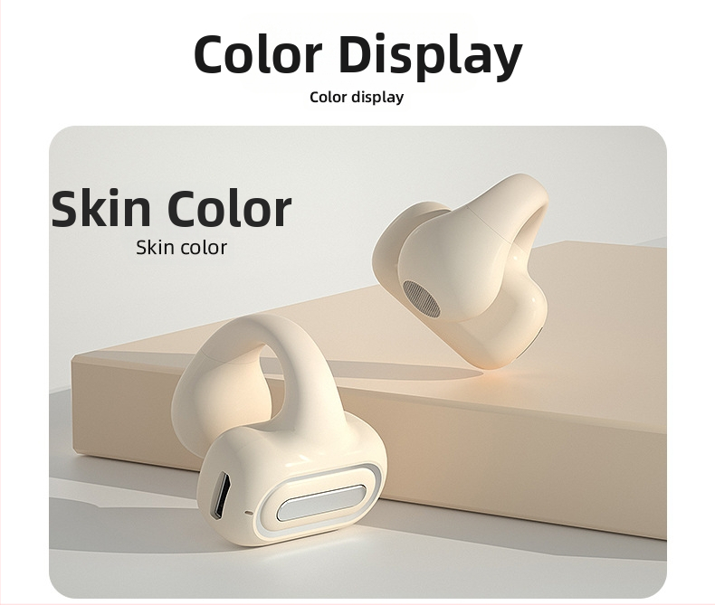 Căști Bluetooth cu clips pentru gaming – mono, Bluetooth 5.0, baterie mare, rezistente la apă