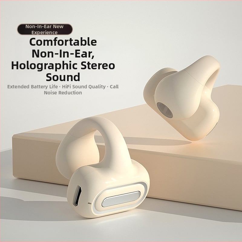 Căști Bluetooth cu clips pentru gaming – mono, Bluetooth 5.0, baterie mare, rezistente la apă