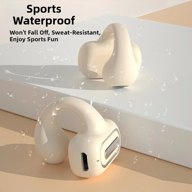 Căști Bluetooth cu clips pentru gaming – mono, Bluetooth 5.0, baterie mare, rezistente la apă