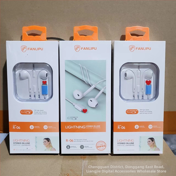 Crystal Box vadu ausu austiņām ar mikrofonu, plakanais kabelis, dinamiskais draiveris, 1,2 m garums, piemērots Huawei Android viedtālruņiem