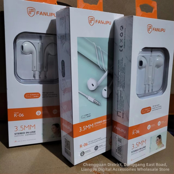 Crystal Box vadu ausu austiņām ar mikrofonu, plakanais kabelis, dinamiskais draiveris, 1,2 m garums, piemērots Huawei Android viedtālruņiem