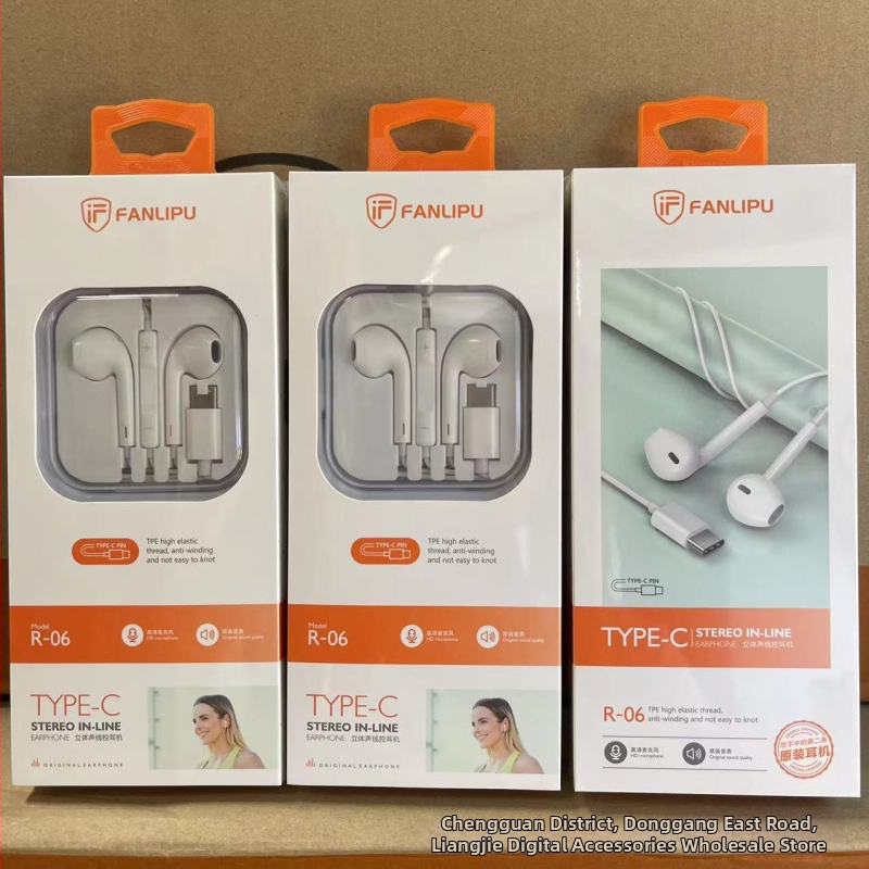 Crystal Box vadu ausu austiņām ar mikrofonu, plakanais kabelis, dinamiskais draiveris, 1,2 m garums, piemērots Huawei Android viedtālruņiem