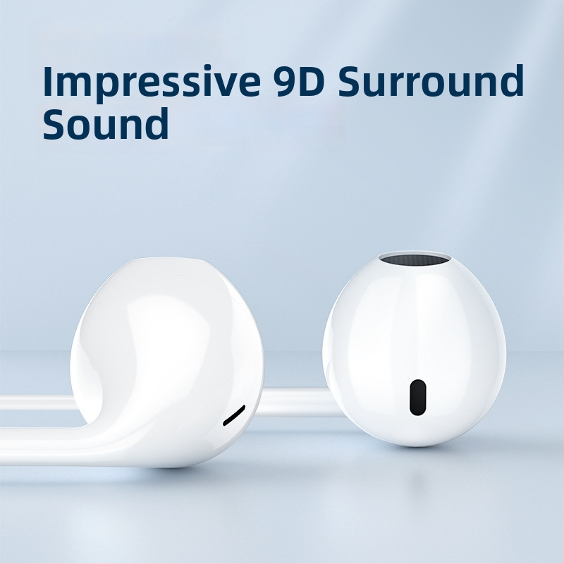 R01 ausinės su Type-C laidiniu valdikliu, jautrumas 120 dB, kabelio ilgis 100 cm