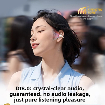 Bezvadu Bluetooth klausules ar kaula vadīšanas tehnoloģiju, auss klips, stereo, IPX4, BT 5.3, 10 m diapazons, 4–8 stundu darbība