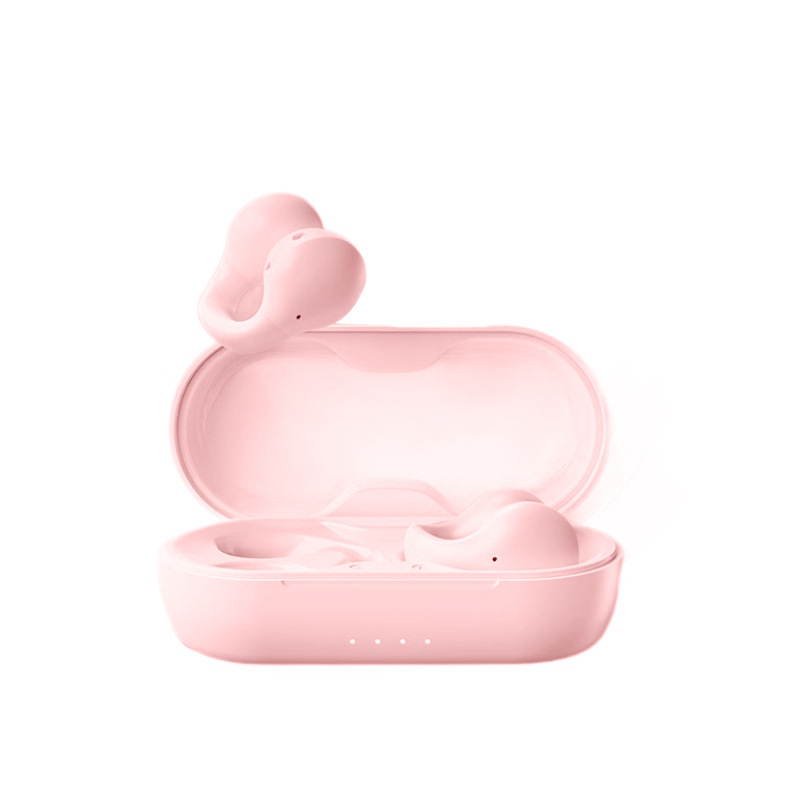 Bezvadu Bluetooth klausules ar kaula vadīšanas tehnoloģiju, auss klips, stereo, IPX4, BT 5.3, 10 m diapazons, 4–8 stundu darbība