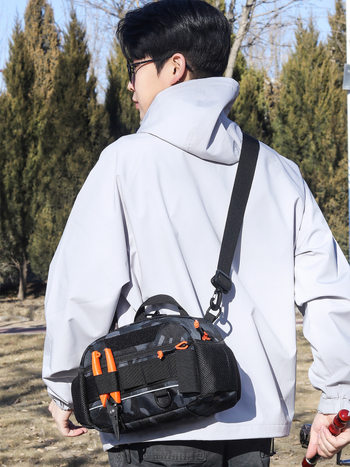 Geantă outdoor cu trei moduri (talie/umăr/ghiozdan) — impermeabilă, ultraușoară, capacitate extensibilă, curea cu pernă de aer, Oxford material