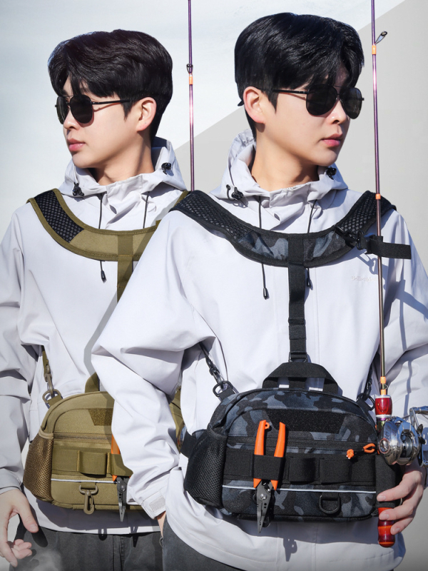 Geantă outdoor cu trei moduri (talie/umăr/ghiozdan) — impermeabilă, ultraușoară, capacitate extensibilă, curea cu pernă de aer, Oxford material