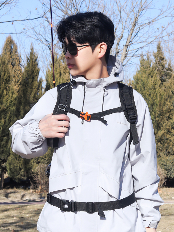 Geantă outdoor cu trei moduri (talie/umăr/ghiozdan) — impermeabilă, ultraușoară, capacitate extensibilă, curea cu pernă de aer, Oxford material