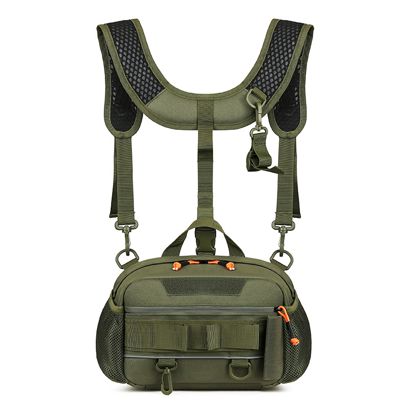 Geantă outdoor cu trei moduri (talie/umăr/ghiozdan) — impermeabilă, ultraușoară, capacitate extensibilă, curea cu pernă de aer, Oxford material