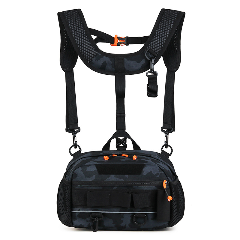 Geantă outdoor cu trei moduri (talie/umăr/ghiozdan) — impermeabilă, ultraușoară, capacitate extensibilă, curea cu pernă de aer, Oxford material