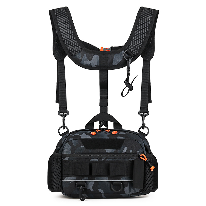 Geantă outdoor cu trei moduri (talie/umăr/ghiozdan) — impermeabilă, ultraușoară, capacitate extensibilă, curea cu pernă de aer, Oxford material