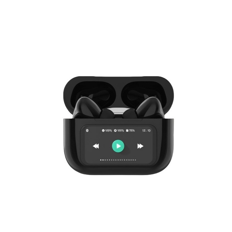 Bežične Bluetooth slušalice s dodirnim zaslonom, TWS polu-uho dizajn, ANC/ENC redukcija šuma, Bluetooth 5.4, trajanje baterije 4–8 sati