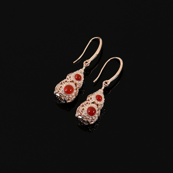 Clipsuri pentru urechi din cupru, în formă de dovleac, EH1387, placare electro, stil chinezesc, retro literar, accesorii pentru femei