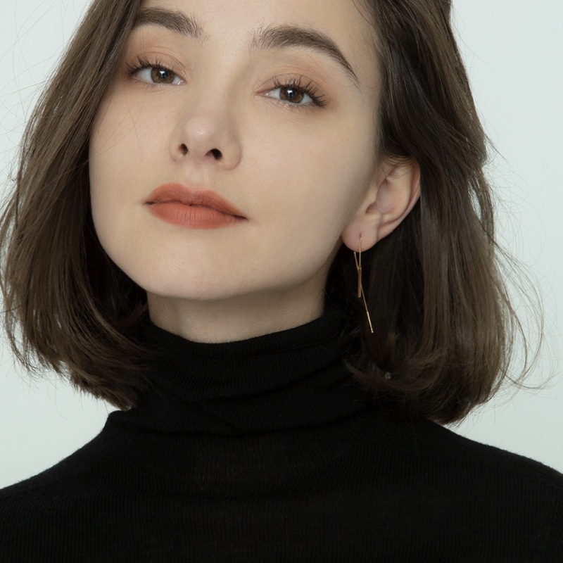 S925 ezüst fülbevaló füzér dizájnnal, japán–koreai stílus, modell ONNEX-02