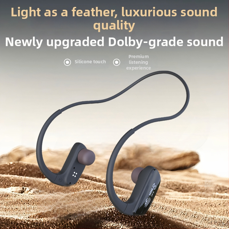 Căști cu conducție osoasă pentru înot - wireless, IPX8 impermeabile, Bluetooth 5.4, rază de 10 m, autonomie baterie peste 8 ore, sunet stereo