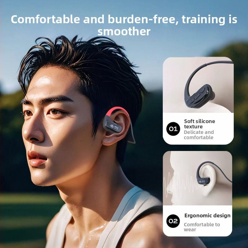 Căști cu conducție osoasă pentru înot - wireless, IPX8 impermeabile, Bluetooth 5.4, rază de 10 m, autonomie baterie peste 8 ore, sunet stereo