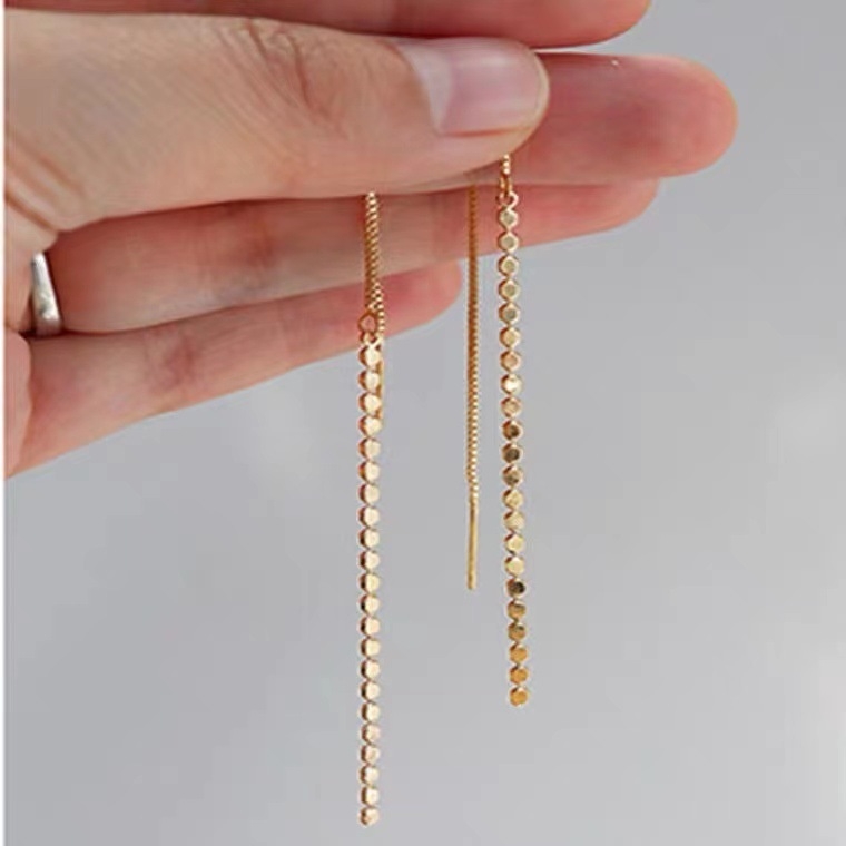 Sterling ezüst 925 fülbevalók geometriai dizájnnal nőknek