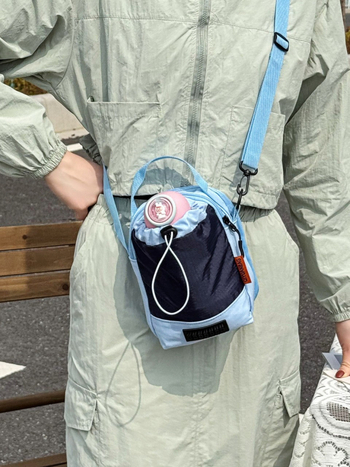 Najlon torbica za bocu vode crossbody s pretincom za telefon, zatvarač – Wenyan
