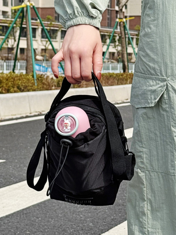 Najlon torbica za bocu vode crossbody s pretincom za telefon, zatvarač – Wenyan